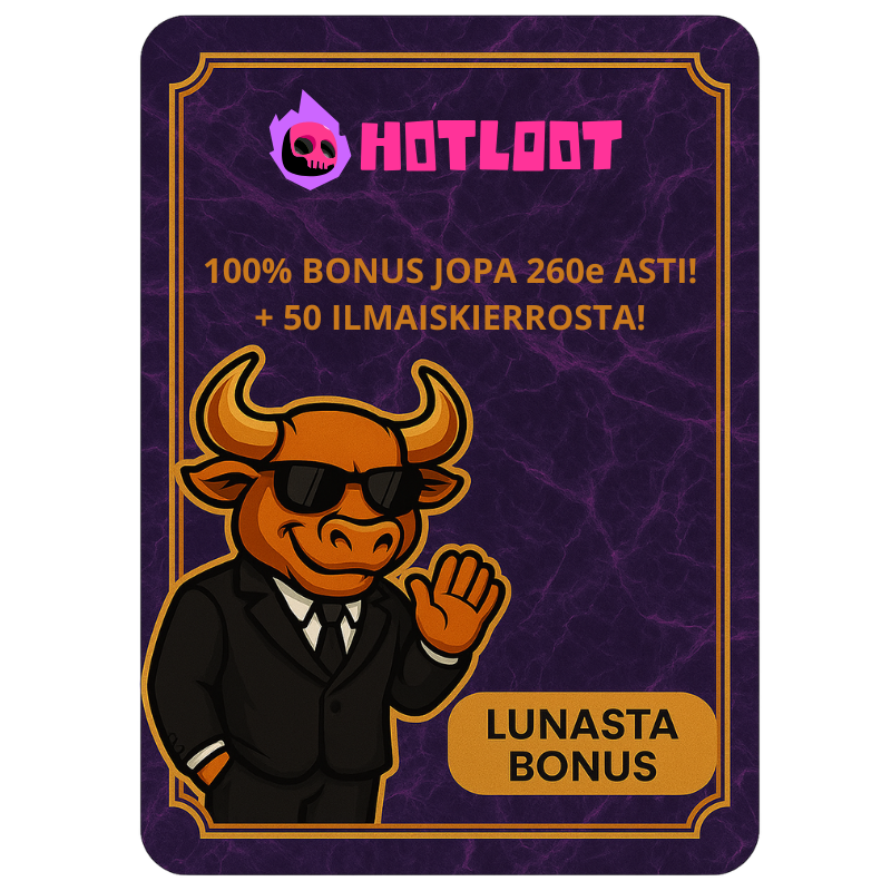 hOTLOOT Kasino ilmaiskierrosbonukset ja kampanjat