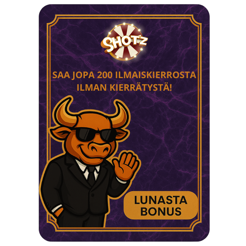 Shotz Kasino ilmaiskierrosbonukset ja kampanjat