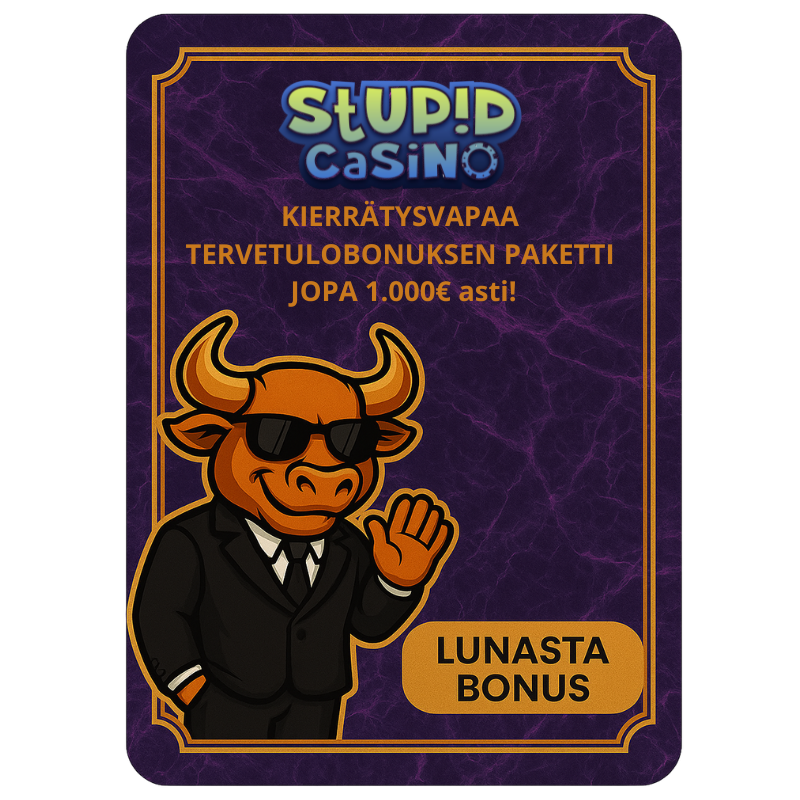 Stupid Kasino ilmaiskierrosbonukset ja kampanjat