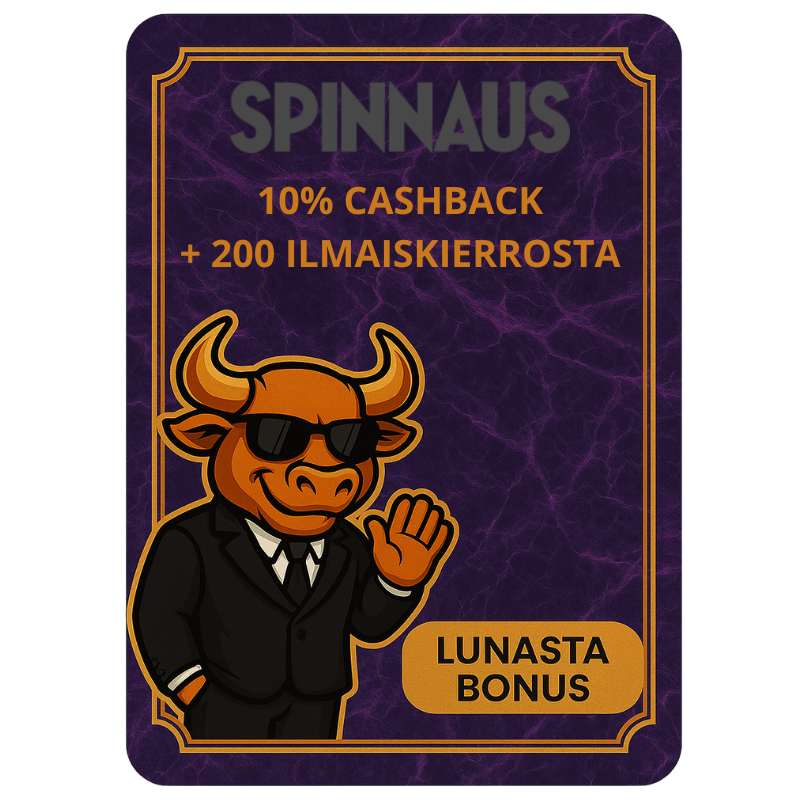 Spinnaus Kasino ilmaiskierrosbonukset ja cashback-edut