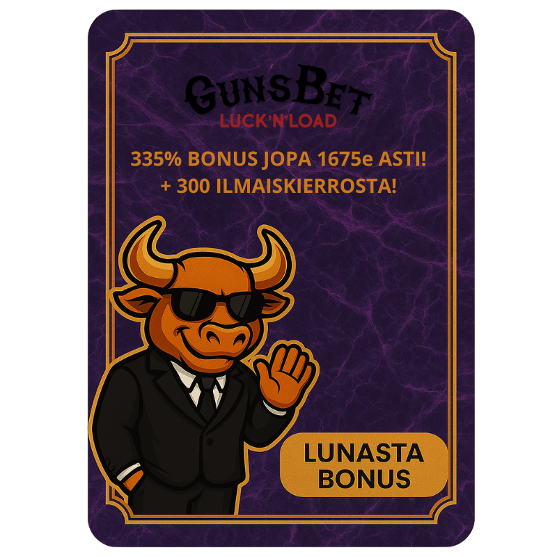 Gunsbet ilmaiskierrosbonukset ja kampanjat